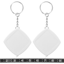 2 Stuks Mini Liniaal Meetlint Sleutelhanger Hulpmiddel