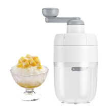 Manual Shaved Ice Snow Cone Maker Stainless Steel Hand Crank Ice Shaver Thickened Blade Ice Crusher