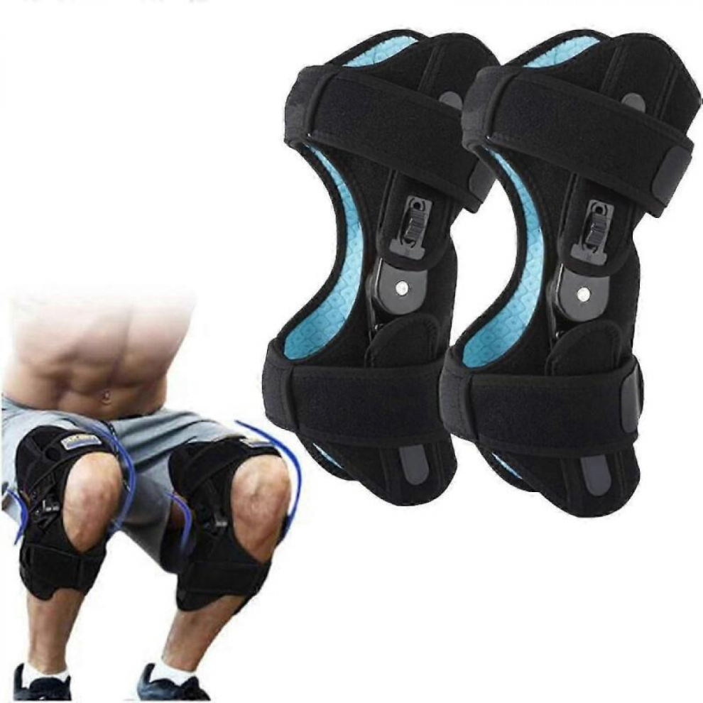 (a pair-M)Knee Braces 2.0, Knee Braces Spring Loaded,Patellar Stabilizing Knee Brace, Knee Brace With Side Stabilizers,Knee Brace For Arthritis Pain A