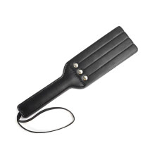 Spanking Paddle PU Leather Paddle Faux Leather Racket Black For Couples BDSM Play Fetish Cosplay
