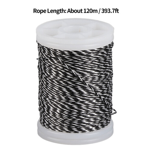 Durable Polyethylene Bowstring Serving Thread 120m White & Black 1