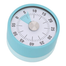 Mechanical Stainless Steel Kitchen Timer, 6x3.7cm, Blue