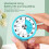 Mechanical Stainless Steel Kitchen Timer, 6x3.7cm, Blue 10