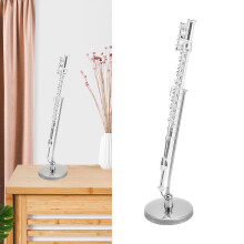 Kupfer-Miniaturflöte Modell mit Ständer & Etui, 4,3-Zoll-Puppenhauszubehör