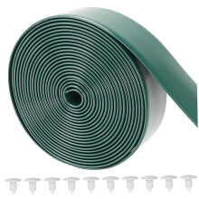 Lawn Chair Webbing 2x10ft PVC, for Patio Chairs, Heavy-Duty Weatherproof Replacement Straps with 10 Rivets, Green
