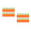 40Pcs Orange Artificial Carrots Foam Plastic Simulation Decoration 6