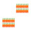 40Pcs Orange Artificial Carrots Foam Plastic Simulation Decoration 10