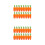 40Pcs Orange Artificial Carrots Foam Plastic Simulation Decoration 9