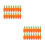 40Pcs Orange Artificial Carrots Foam Plastic Simulation Decoration 4