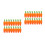 40Pcs Orange Artificial Carrots Foam Plastic Simulation Decoration 7