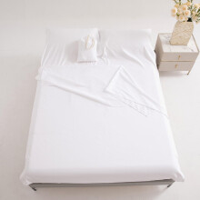 Sleeping Bag Liner Sheet Cotton Washed White 160x210cm Pillow Slot Lightweight Reusable Single/Double Hotel