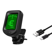 Digital Electric Tuner, Guitar Capo Metronome Rotatable Musical