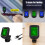 Digital Electric Tuner, Guitar Capo Metronome Rotatable Musical 2