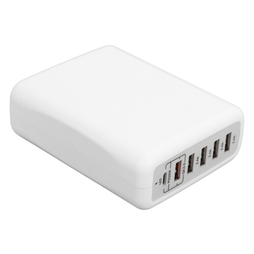100W 6-Port USB C Charger Hub 5 USB 1 Type C for Devices 1