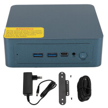 (EU Plug 100-240V 512GB) Desktop PC I3 1215U 8GB 2666MHz WiFi 6E BT 5.2 Type C 256GB
