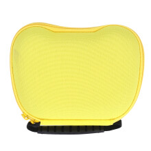 (Black) Game Controller Storage Case Hard Nylon Metal Zipper Series X S Yellow