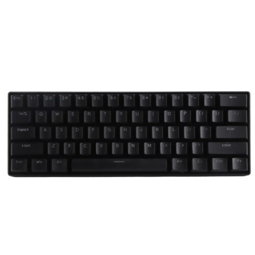 61 Key RGB Wired Mechanical Keyboard Portable Two Color Layout