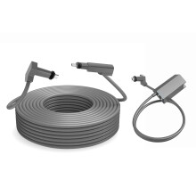 10m Satellite Cable 1200Mbps IP68 Waterproof with 1m Power Adapter
