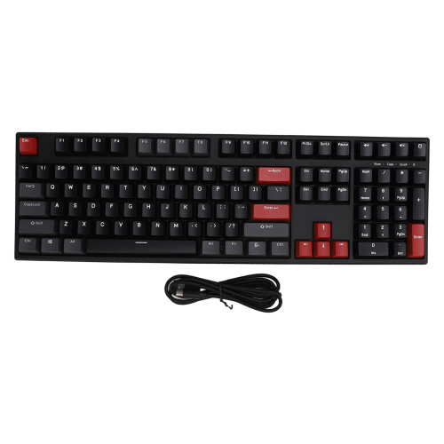 Mechanical Keyboard 108 Keys Red Switch RGB Gaming for Computer