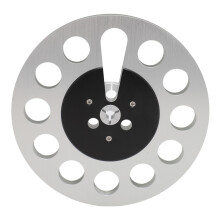 1/4" 7 Inch Empty Metal Tape Reel 11 Holes Silver