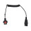 Barcode Scanner Adapter Cable Coiled for HS2100 Headset Cord 1