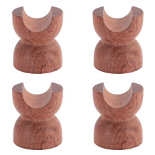4PCS HiFi Speaker Cable Bracket Wooden Shockproof Insulation