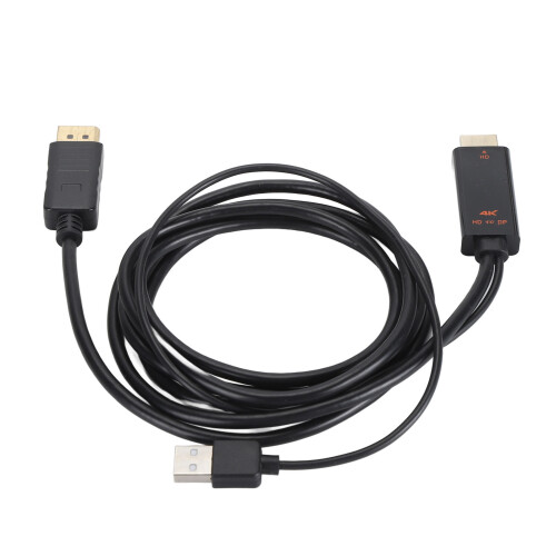 HD Multi-Interface to DisplayPort Adapter 4K 5.9ft Plug and Play 1