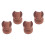 4PCS HiFi Speaker Cable Bracket Wooden Shockproof Insulation 3