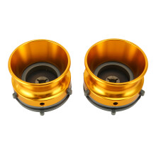 (Black) 1/4 10 Inch Opener Polished Aluminum Alloy NAB Hub Adapter 2pcs Gold
