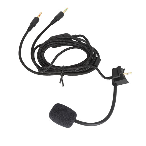 Microphone Replacement Cable Noise Reduction with Volume Control 2