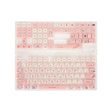 PBT Keyboard Keycaps 131 Keys Cartoon Contrast Colors Gaming DIY