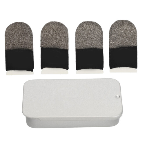 4PCS Gaming Finger Sleeves Slip Resistant Sweatproof Touchscreen