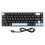 (White Blue) Gaming Keyboard USB 68 Keys Blue Switch 10 RGB Backlit Wired Black 1