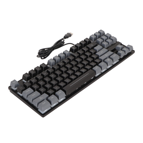 Mechanical Gaming Keyboard 87 Keys Colorful Backlight USB Wired 2