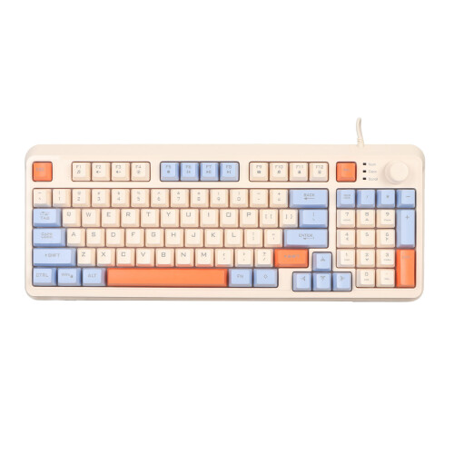 Gaming Keyboard Colored Backlit Wired 94 Keys Desktop Notebook 1
