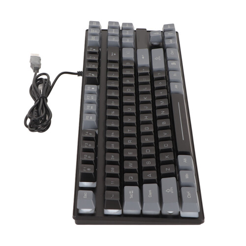 Mechanical Gaming Keyboard 87 Keys Colorful Backlight USB Wired 1