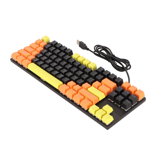 Mechanical Gaming Keyboard 87 Keys Wired Backlit Blue Switch 2