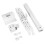 Adjustable Ceiling Projector Mount 4-Hole Universal Rust-Proof 4