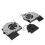 3pcs CPU GPU Cooling Fan for Asus ROG STRIX GL703GS DS74 5