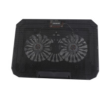 Laptop Cooling Pad Dual Fan USB Adjustable Angle 14-17in