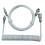 (Black) Gaming Keyboard Cable Retractable Coiled White 1