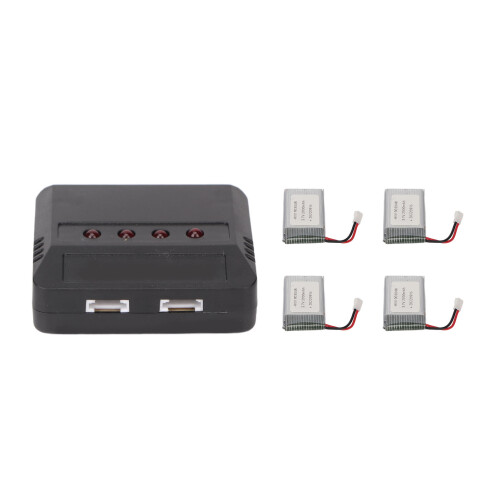 4PCS 903048 3.7V 2000mAh RC Drone Battery with Charger 2