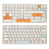 138 Keys Mechanical Keyboard Keycaps PBT DIY Ergonomic MDA Height 1