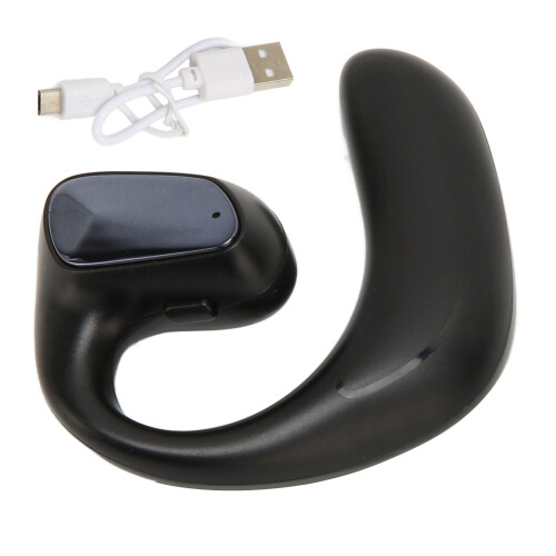 Bluetooth Earpiece Noise Cancellation Right Ear Headset Black