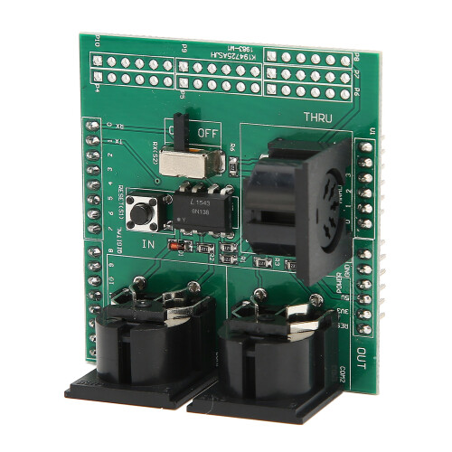 MIDI Adapter Board 24Pin RUN PGM Switch Serial to MIDI Module 1