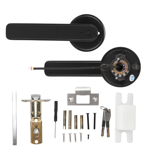 (Normal Version) Smart Door Lock Keyless Entry Fingerprint Password USB Charging