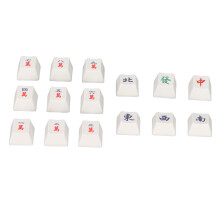 15 Pcs Gaming Keycaps Mahjong Cherry PBT Mechanical Keyboard Keycap