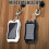 Solar Portable Charger Keychain Mini Power Bank LED Flashlight 4
