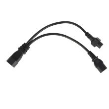 Y Splitter Power Plug C14 Male to C13 C5 Female 10A