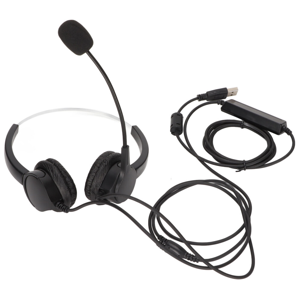 USB Noise Cancelling Wired Headset with Mic Volume Control for PC-image-OPC-PM29QFK-NEW